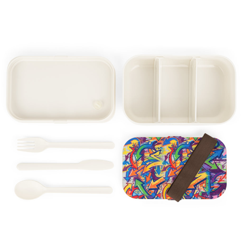 Graffiti Arrow Bento Box — Colorful Street Art Lunchbox