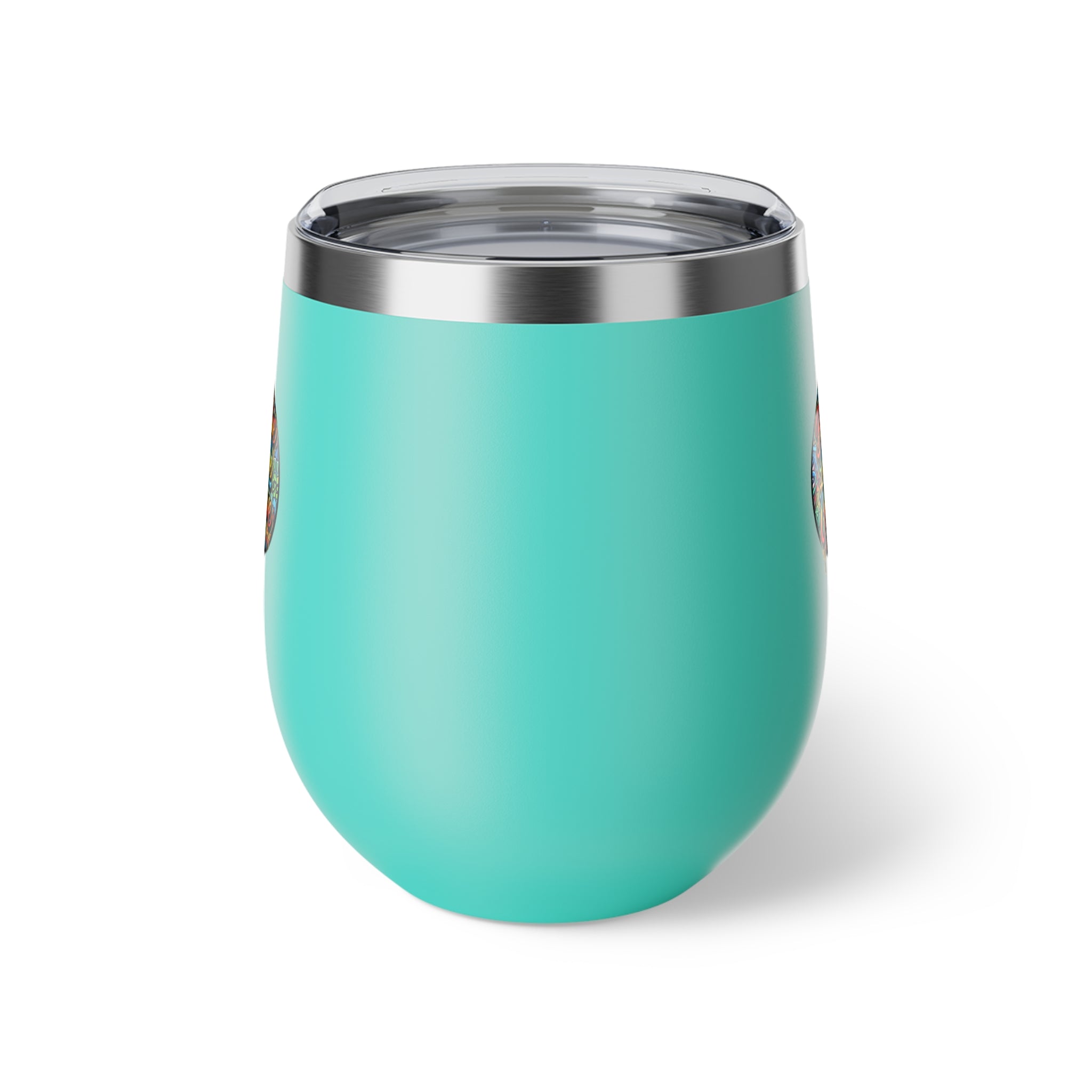 Boutique Lifestyle Collective Copper Insulated Travel Cup — Vibrant Color Logo, 12oz