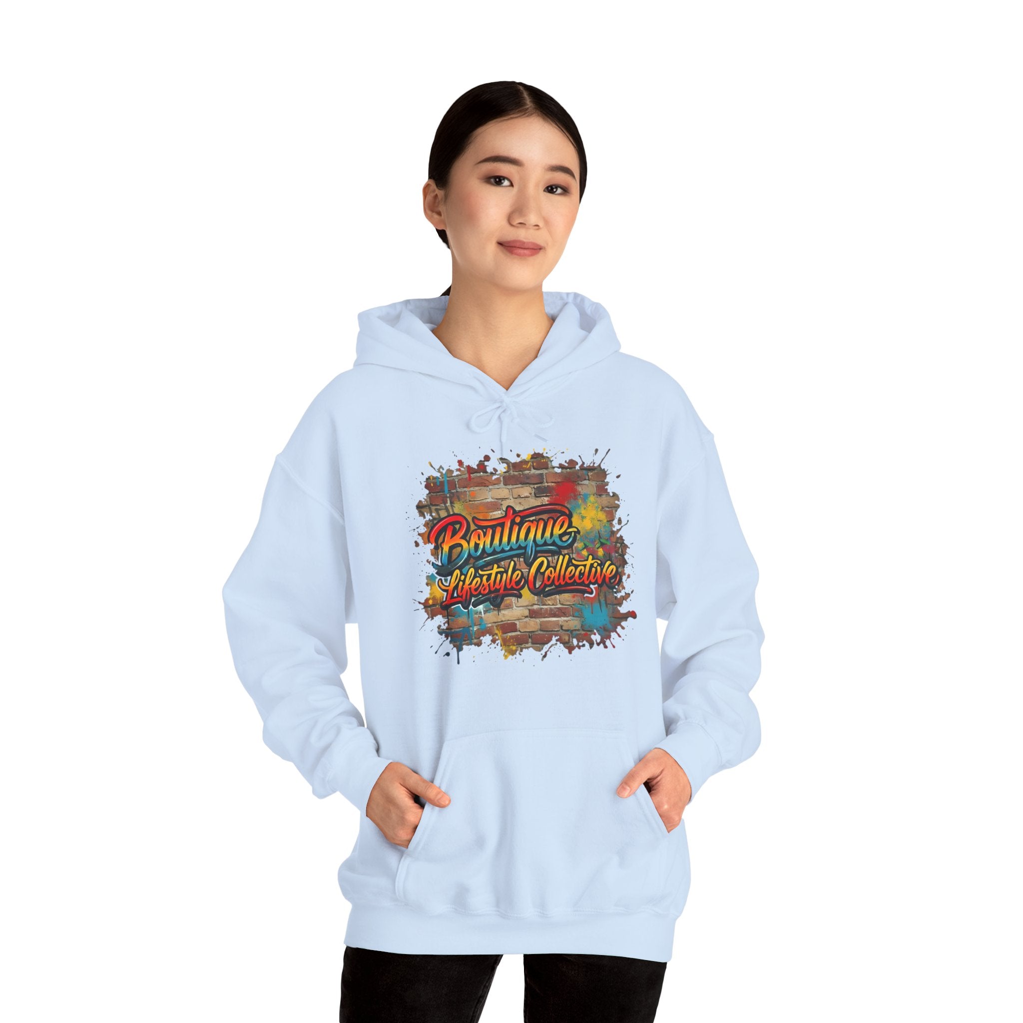 Heavy Blend Hoodie - Boutique Lifestyle Collective Unisex Urban Graffiti Hoodie - Brickworks Design