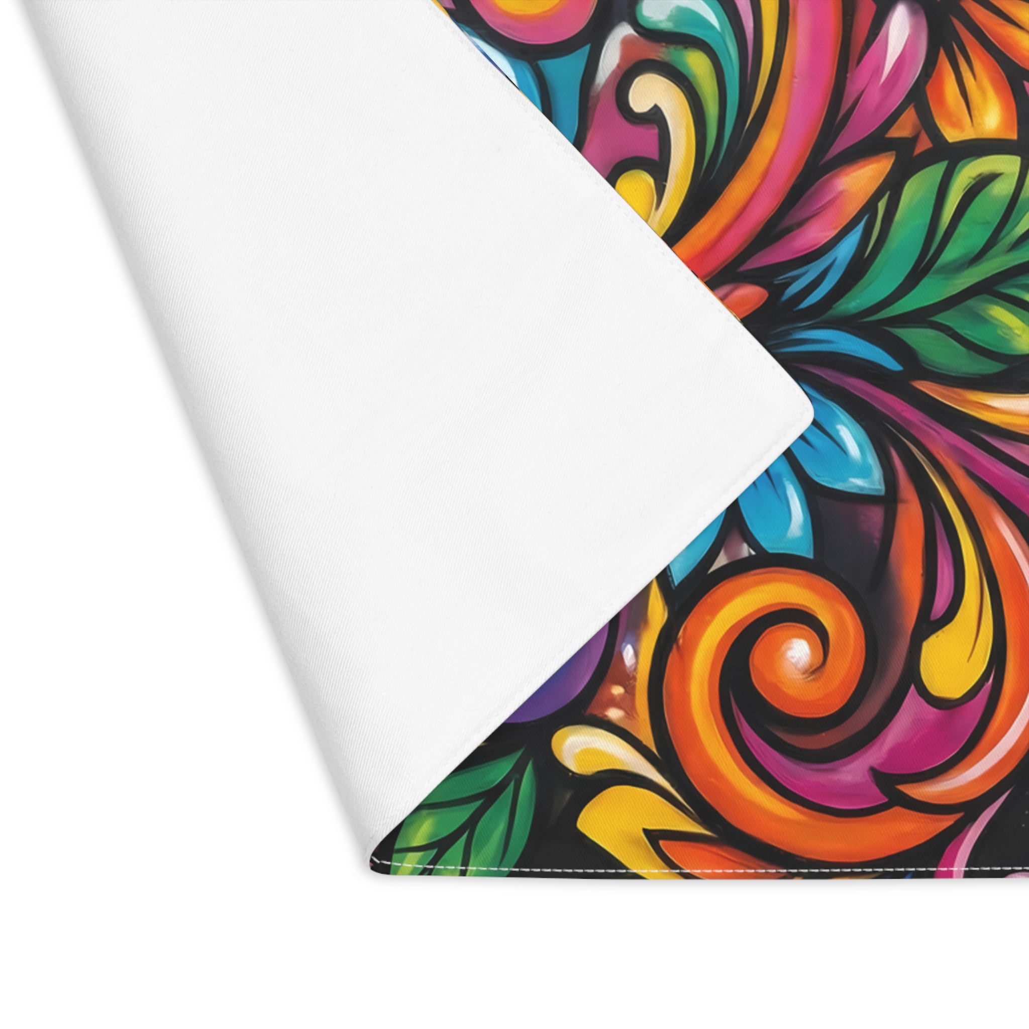 Floral Vibrant Placemat — Colorful Flower Pattern Table Mat