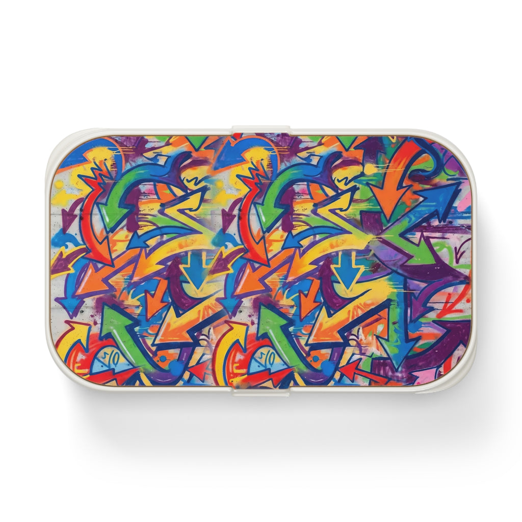 Graffiti Arrow Bento Box — Colorful Street Art Lunchbox