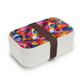Bento Lunch Box — Colorful Geometric Graffiti Pattern