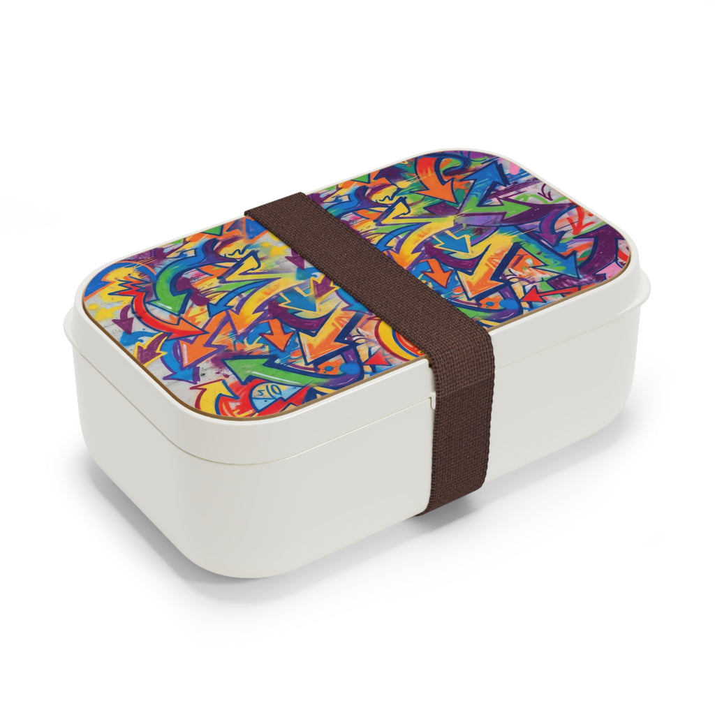 Graffiti Arrow Bento Box — Colorful Street Art Lunchbox