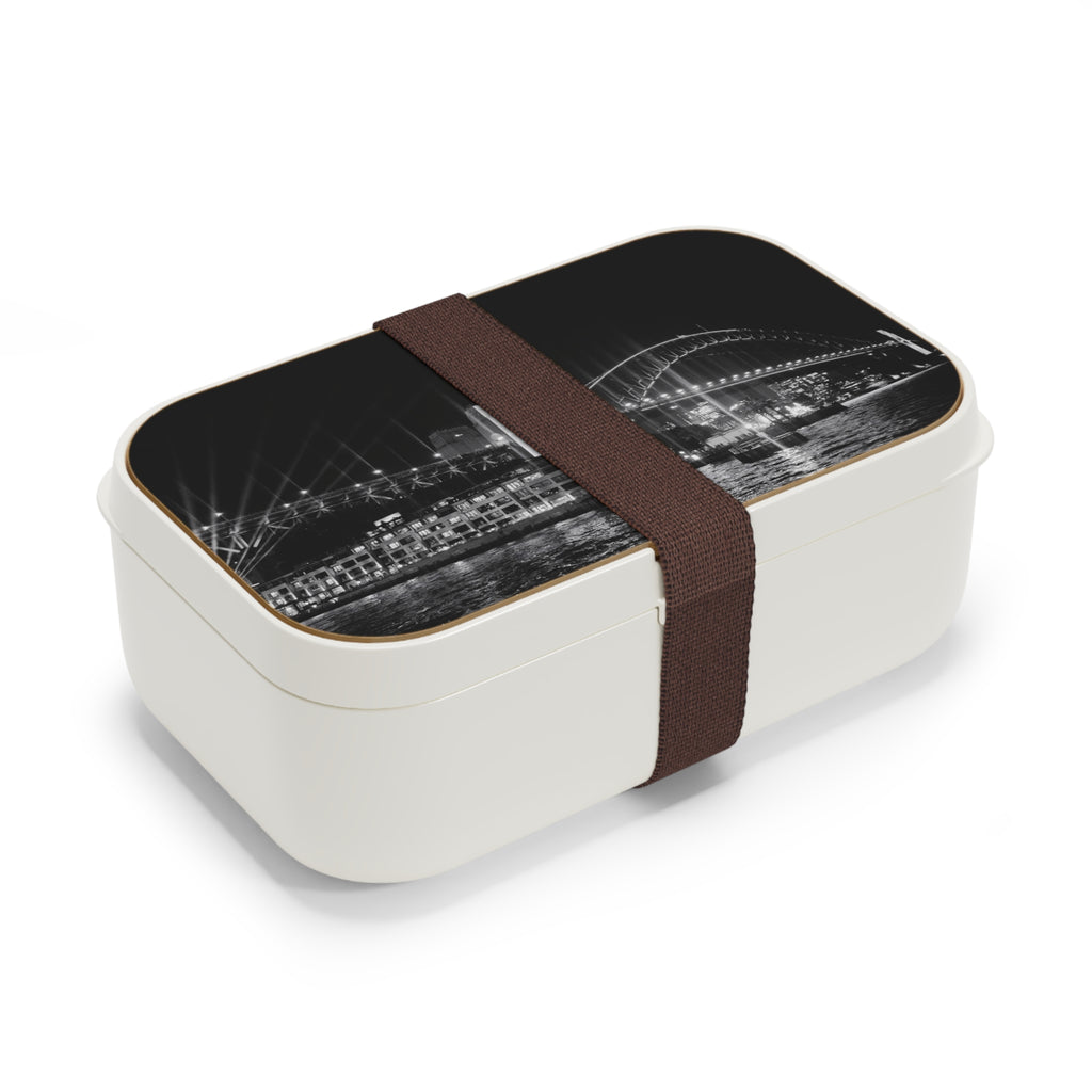 Bento Lunch Box — Sydney Harbour Bridge Black & White Nightscape