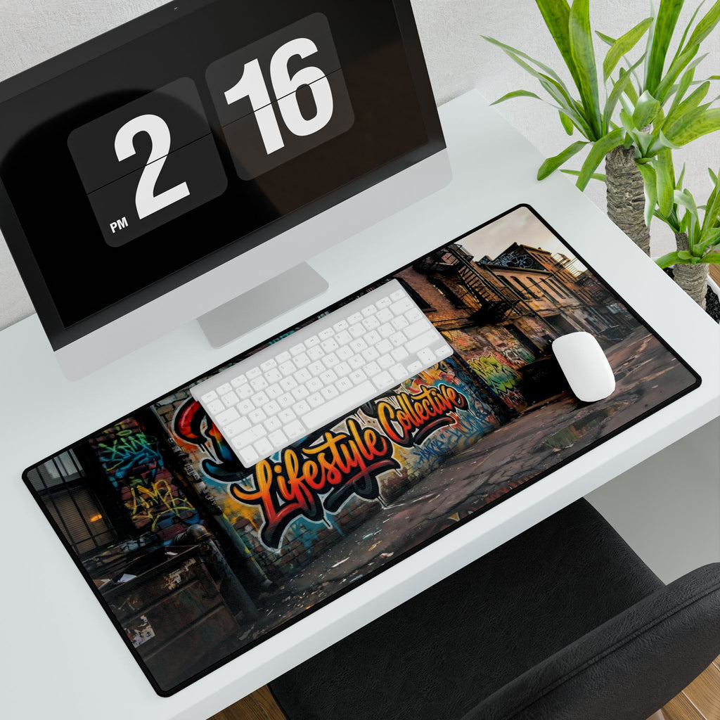 Boutique Lifestyle Collective Graffiti Desk Mat — Gaming & Office Mousepad