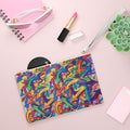 Graffiti Arrow Clutch Bag — Colorful Street Art Wristlet