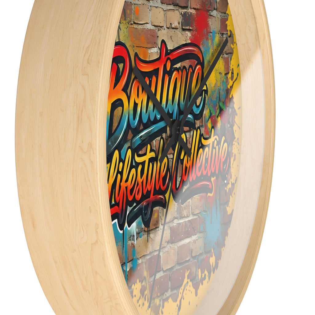 Boutique Lifestyle Collective Urban Wall Clock - Vibrant Graffiti Wall Clock