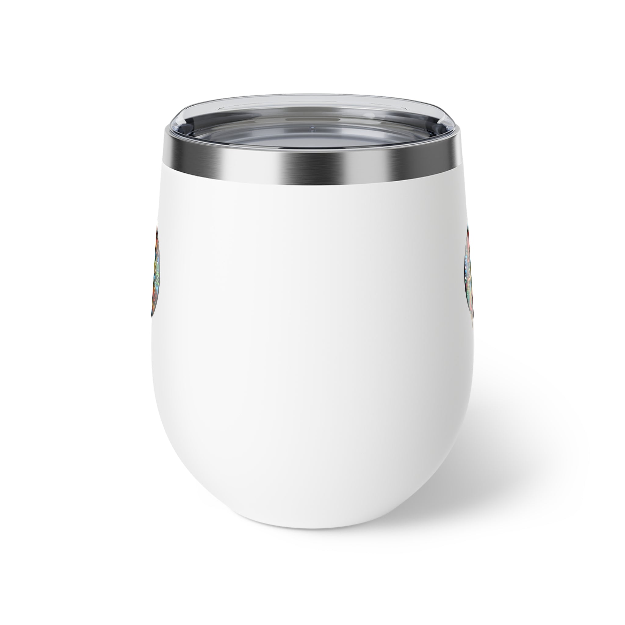 Boutique Lifestyle Collective Copper Insulated Travel Cup — Vibrant Color Logo, 12oz