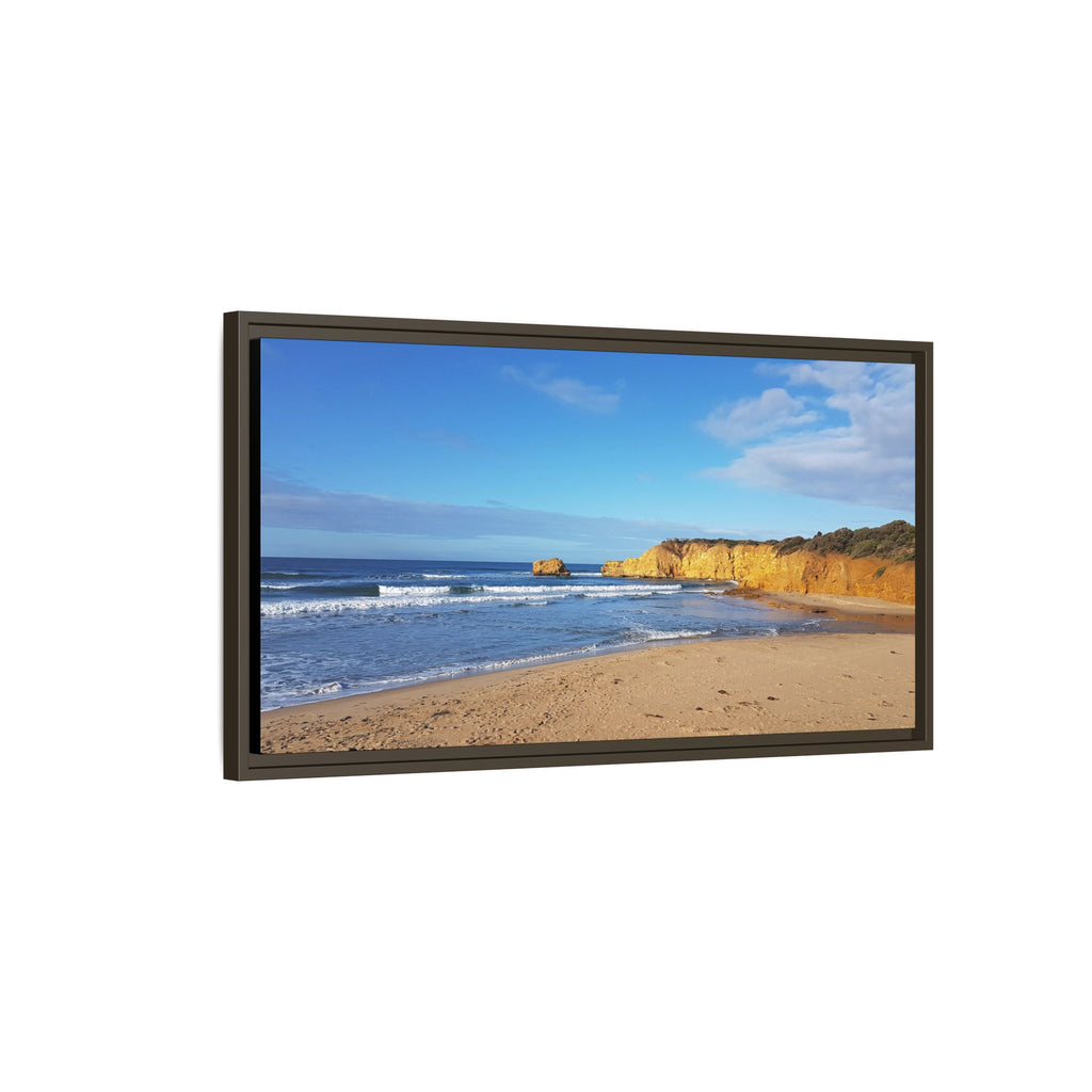 Framed Matte Canvas Beachscape — Seaside Wall Art