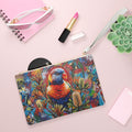 Clutch Bag - Rainbow Lorikeet Street Art Floral Print