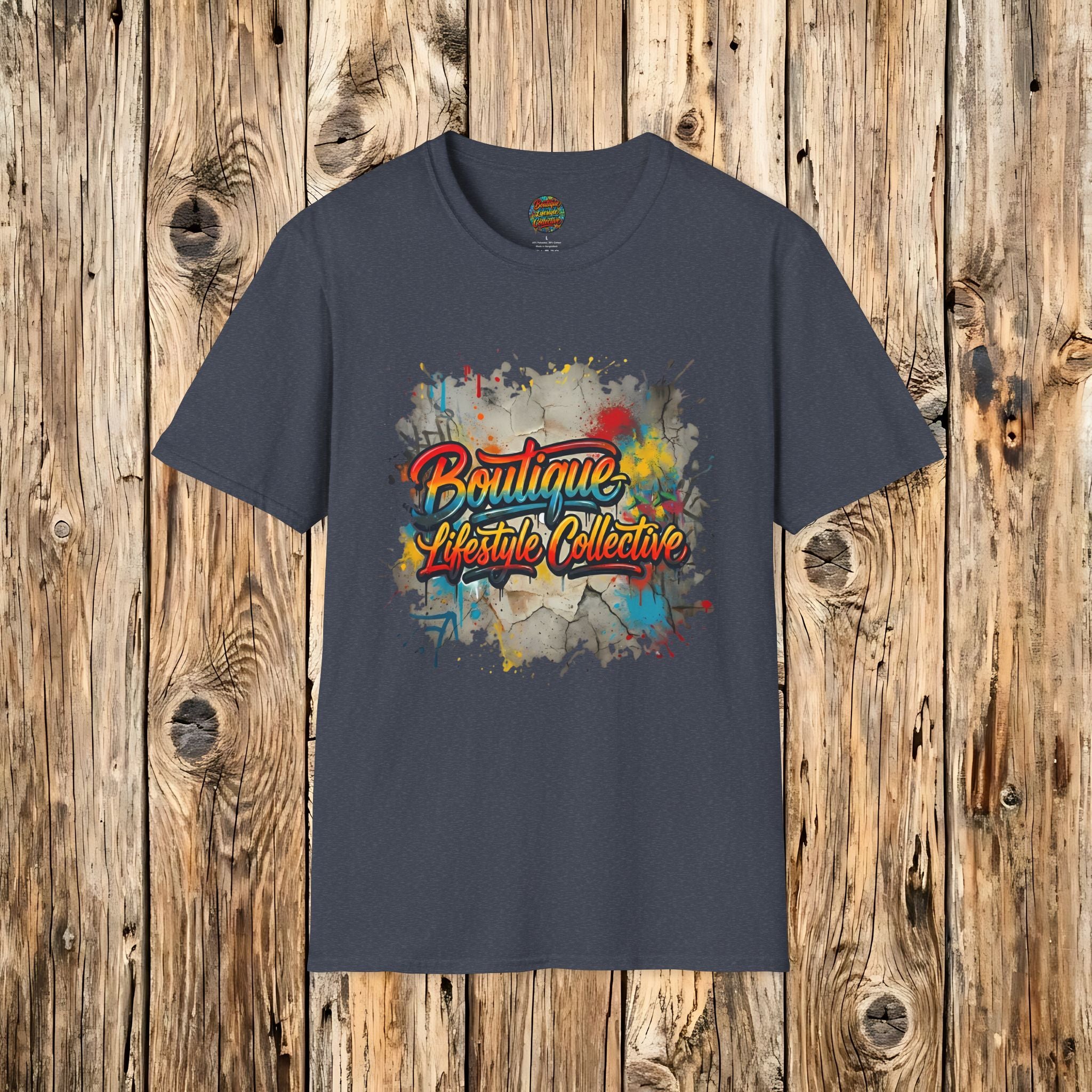 Soft Cotton Tee - Boutique Lifestyle Collective Unisex Urban Graffiti T-Shirt - Foundation Flare Design