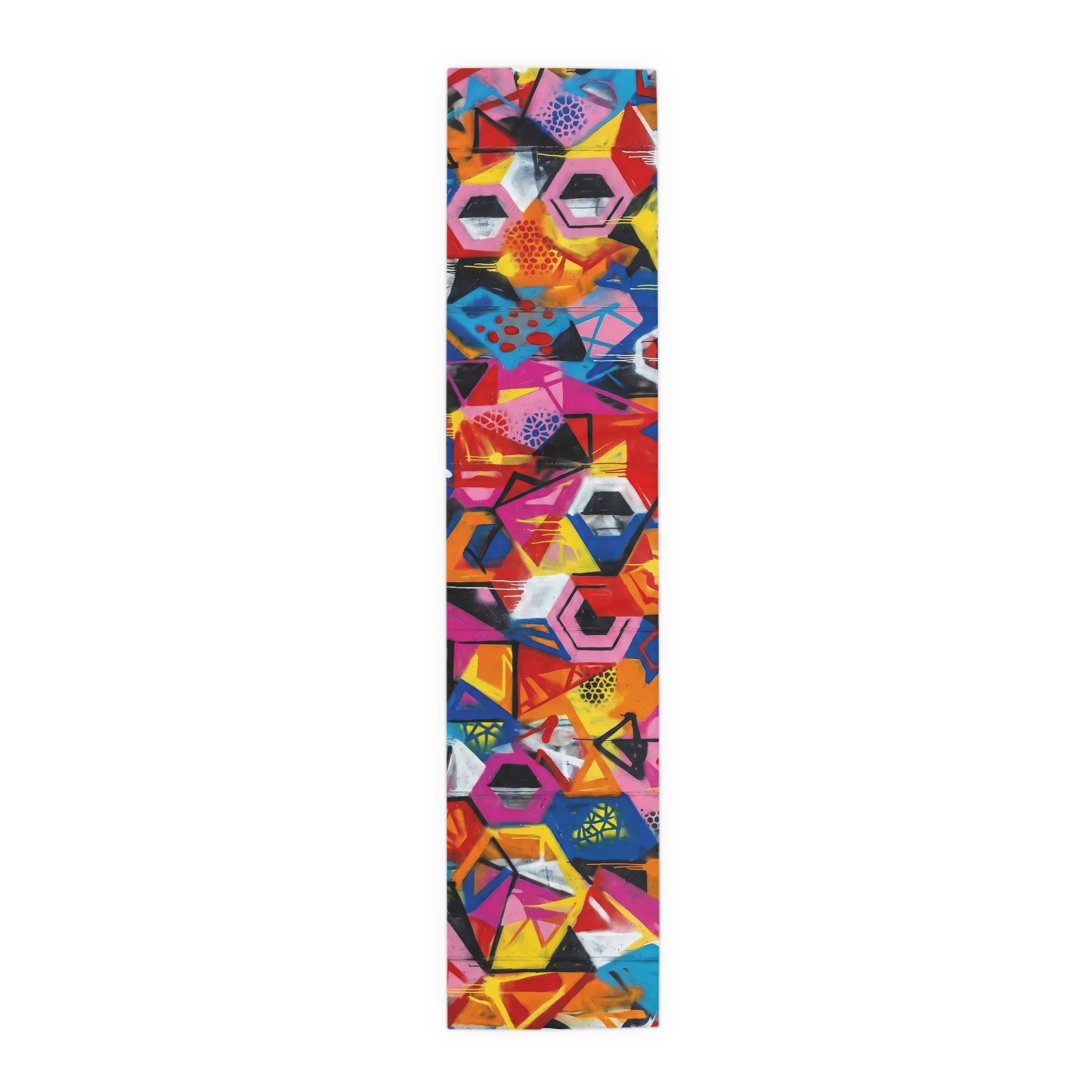 Vibrant Graffiti Art Table Runner