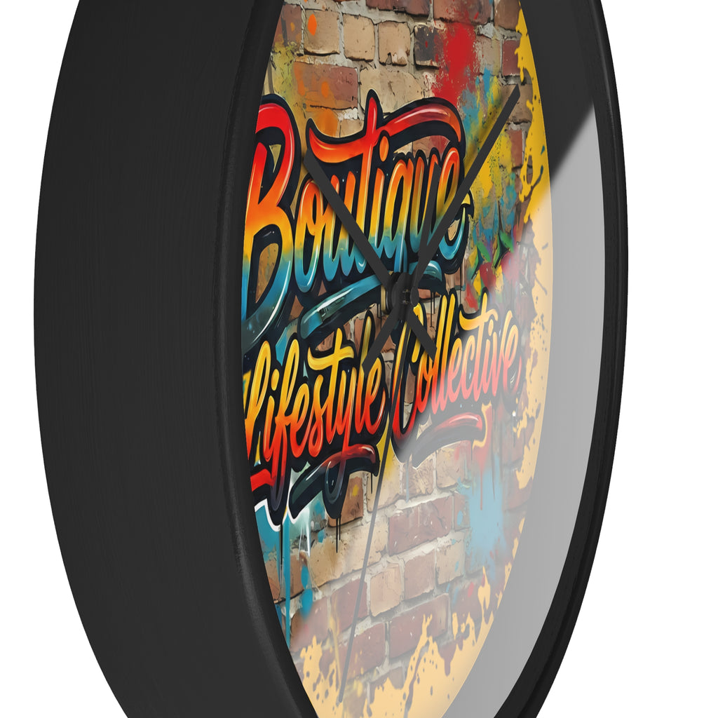 Boutique Lifestyle Collective Urban Wall Clock - Vibrant Graffiti Wall Clock