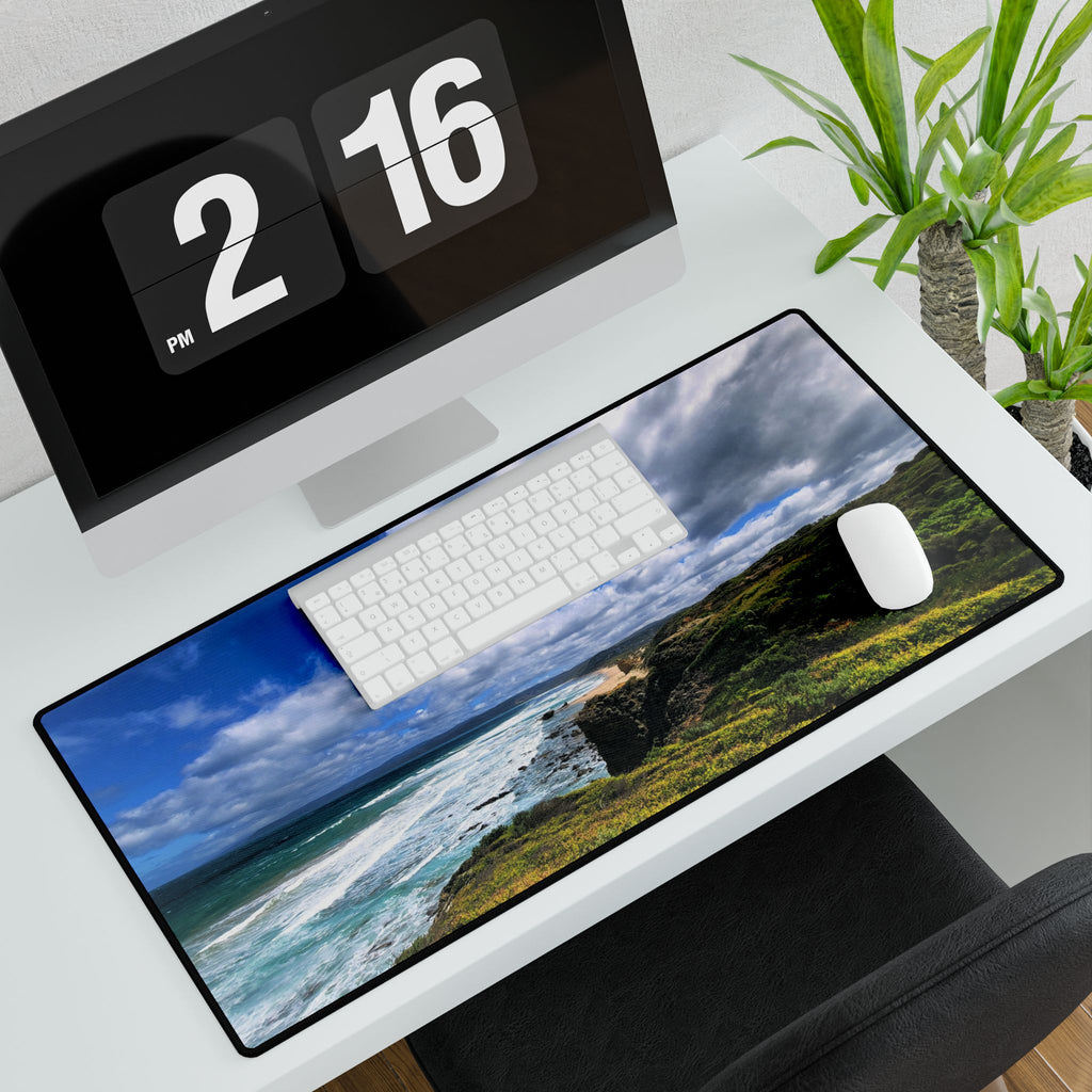 Philip Island Coastline Desk Mat — Coastal Rugged Seascape Mouse Pad