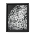 Framed Matte Canvas Engineering Masterpiece - Black & White Wall Art
