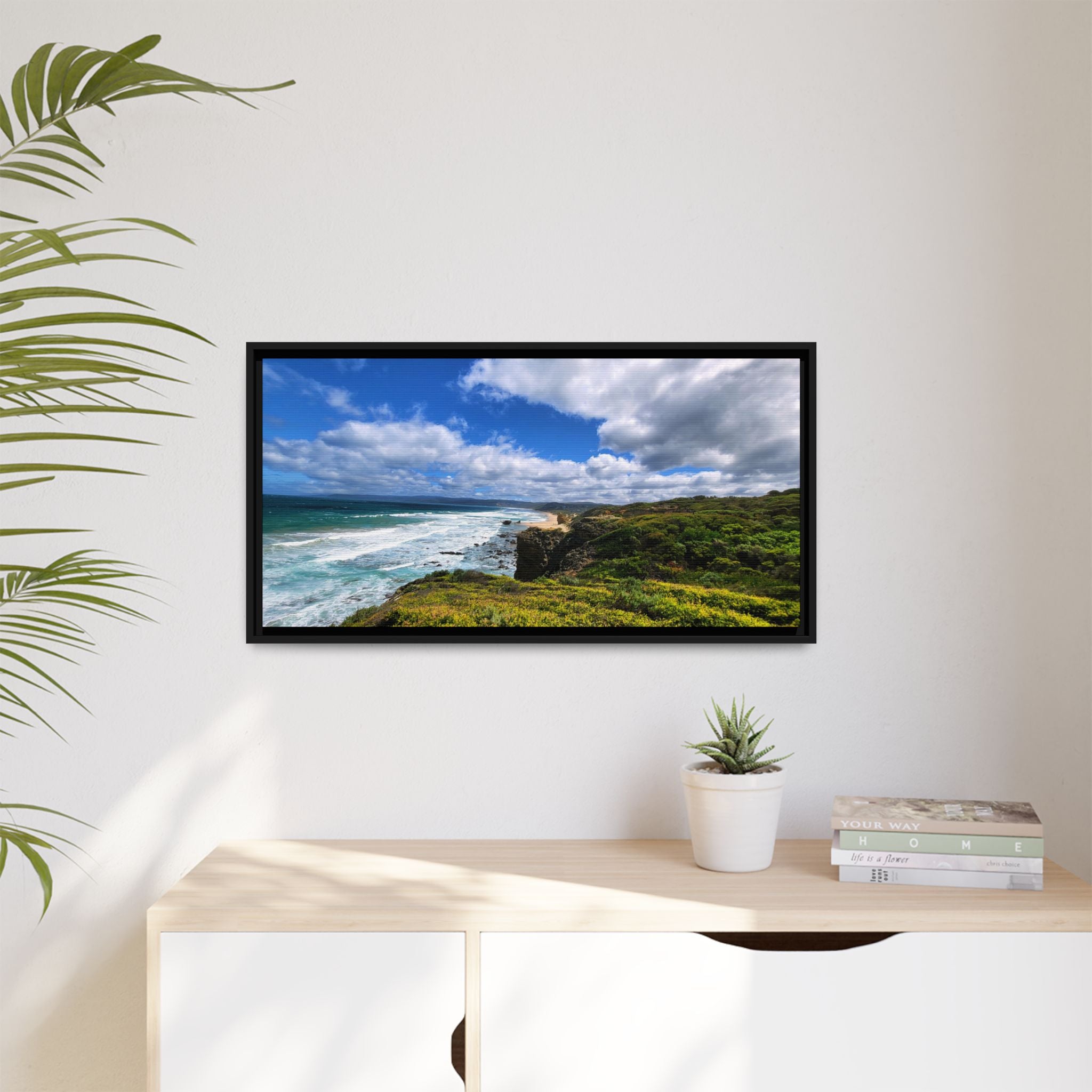 Framed Matte Canvas Philip Island Coastline - Seascape Wall Art