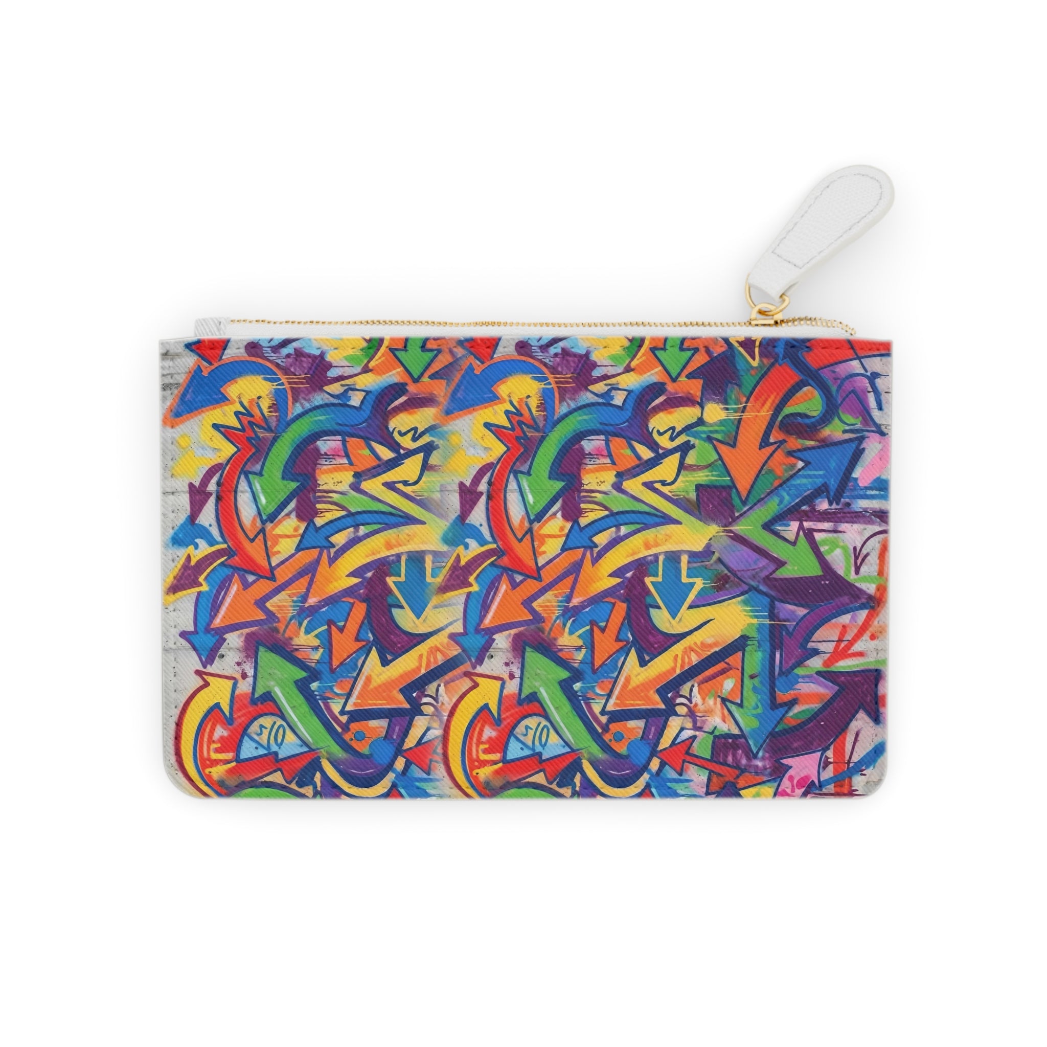 Mini Clutch Bag Graffiti Art – Colorful Street Art Zip Pouch