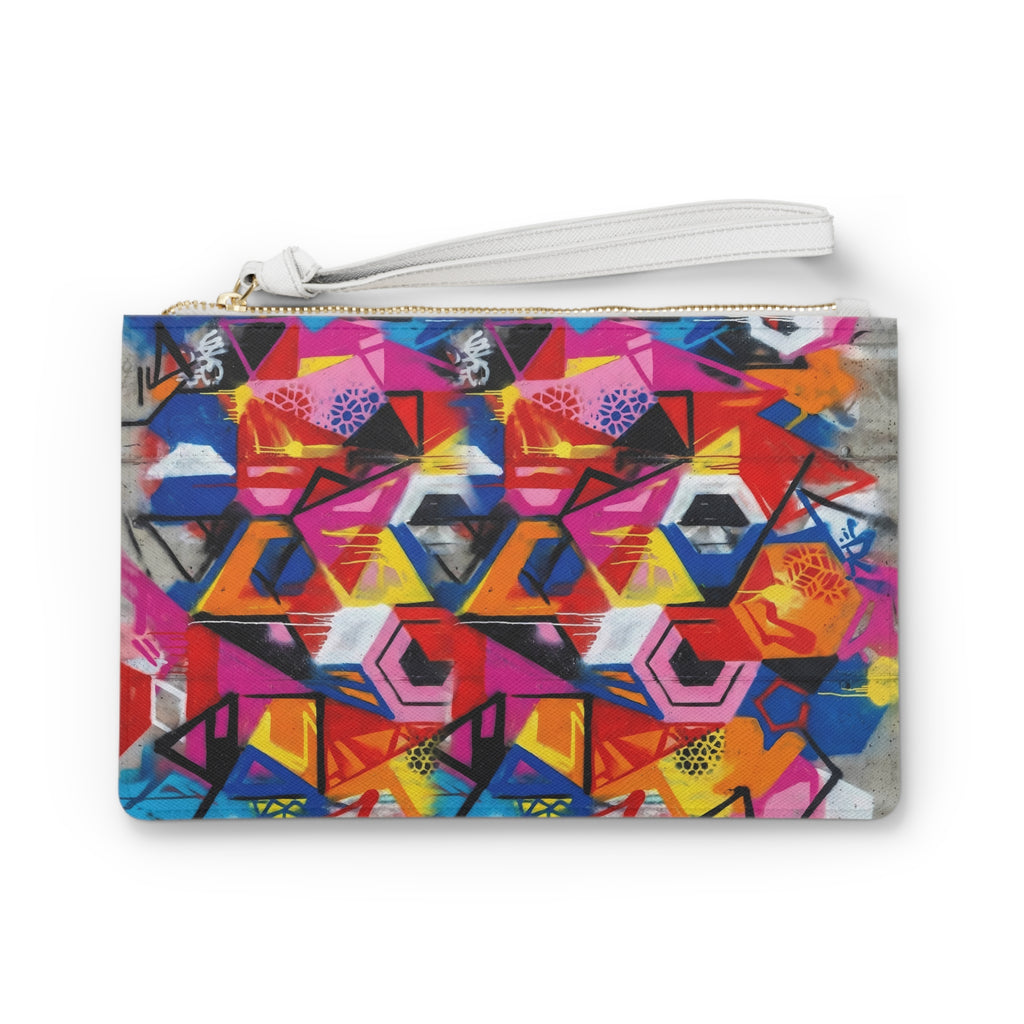 Clutch Bag - Graffiti Art Vibrant Street-Style Handbag