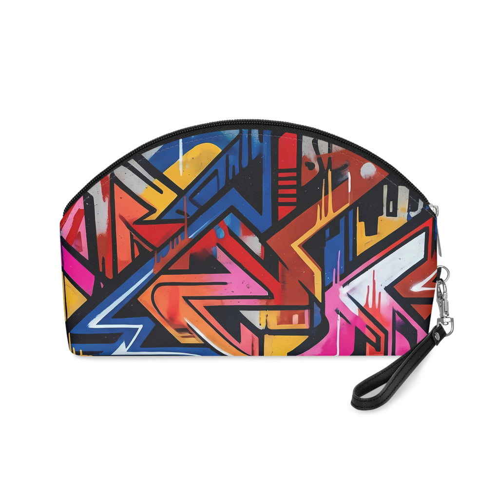 Colorful Graffiti Makeup Bag | Urban Street Art Cosmetic Pouch