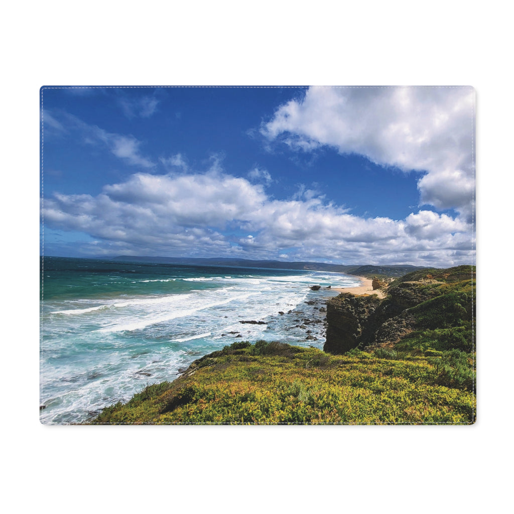 Coastal Cliff Scenic Placemat — Ocean Waves Table Mat