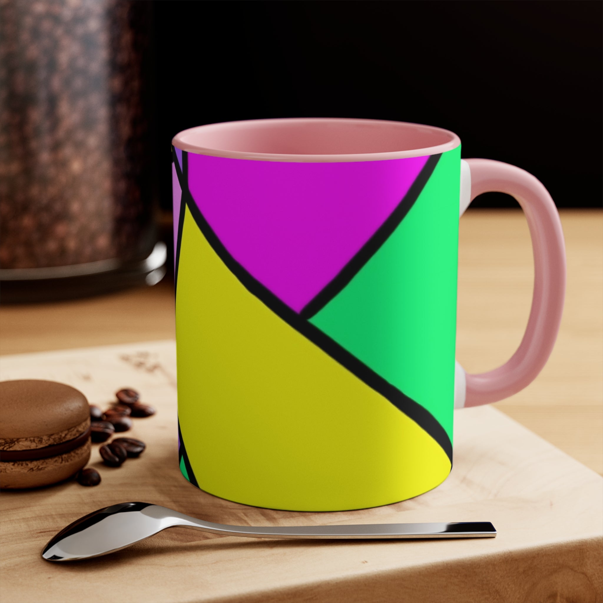 Ceramic Coffee Mug 11oz - Colorful Abstract Pattern