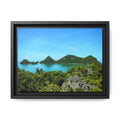 Framed Matte Canvas Thailand Island Paradise - Seascape Wall Art
