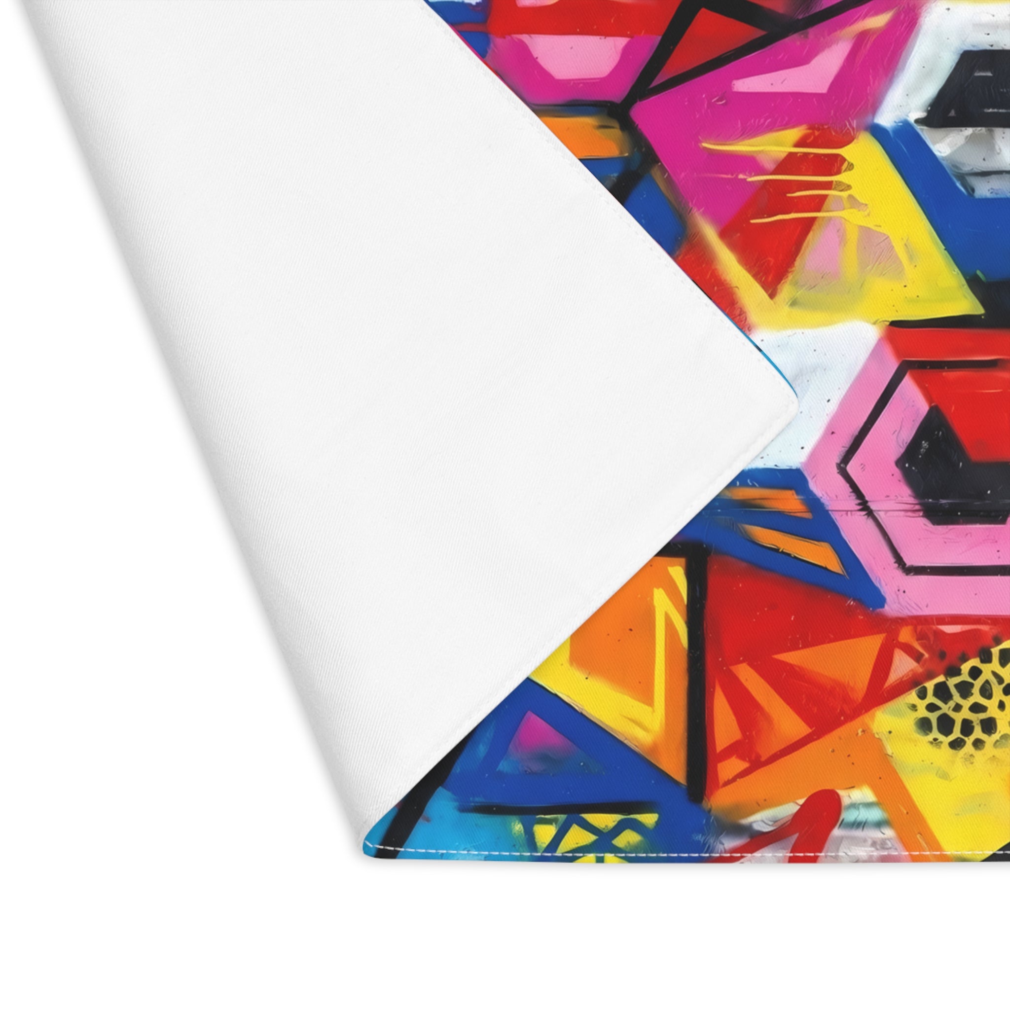 Geometric Graffiti Placemat — Colorful Abstract Table Mat