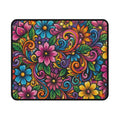 Floral Non-Slip Gaming Mouse Pad — Colorful Boho Flowers