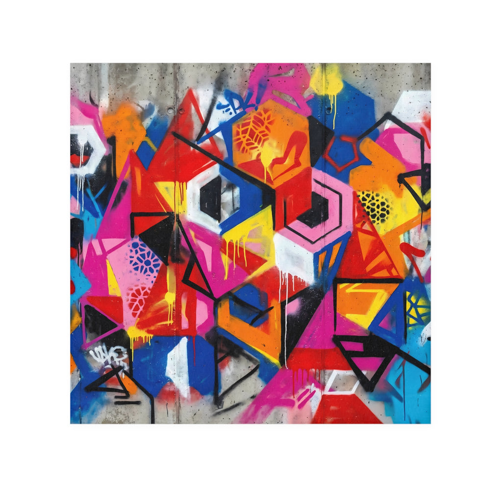 Face Towel - Vibrant Graffiti Street Art Design