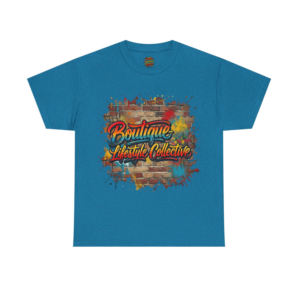Heavy Cotton Tee - Boutique Lifestyle Collective Unisex Urban Graffiti T-Shirt - Brickworks Design