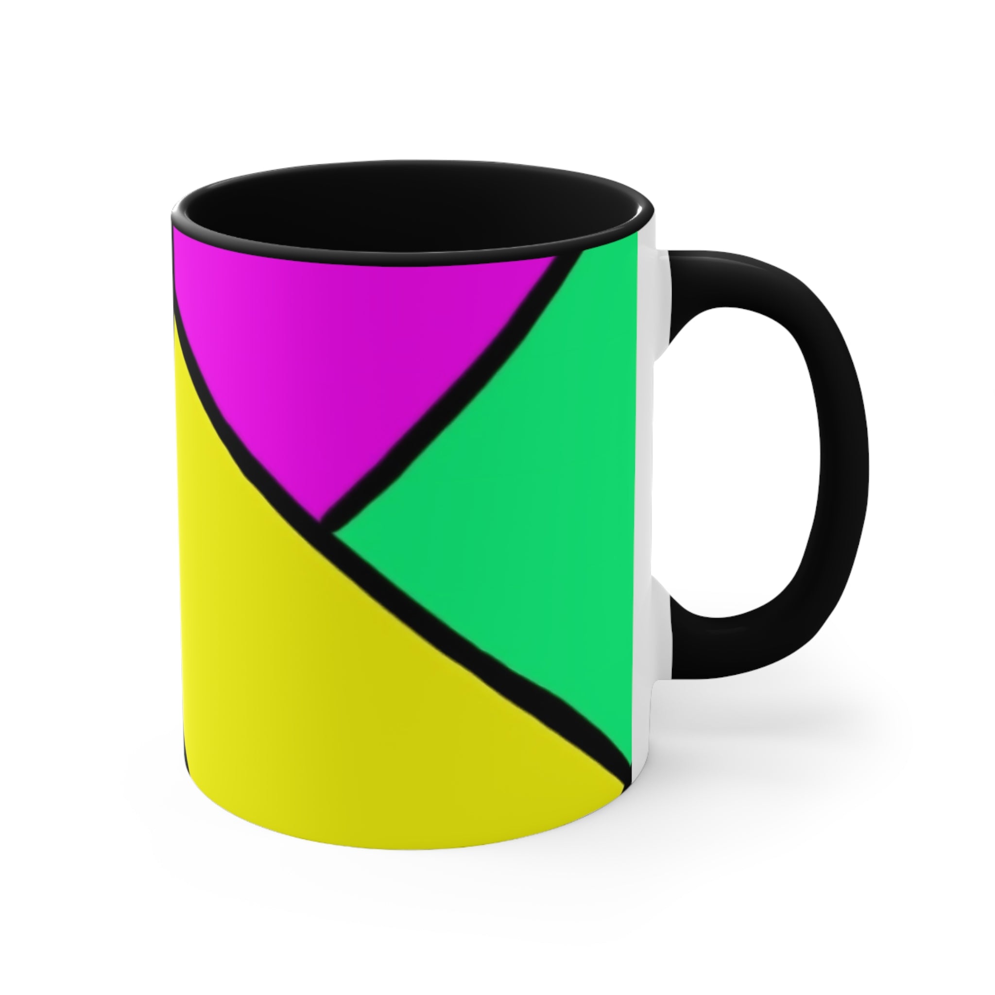 Ceramic Coffee Mug 11oz - Colorful Abstract Pattern