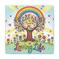 Classic Canvas - Loving Life Rainbow Canvas Wall Art