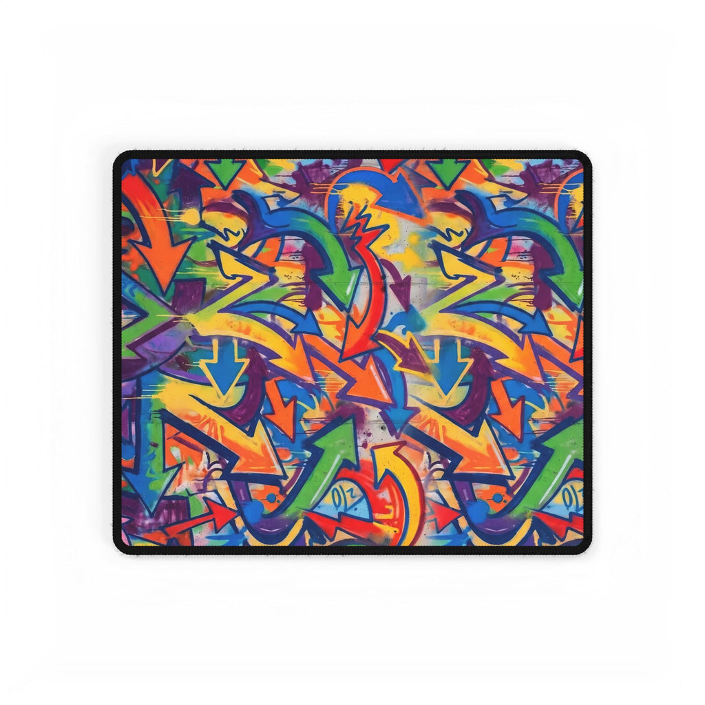 Graffiti Arrow Desk Mat — Large Colorful Gaming/Office Mouse Pad