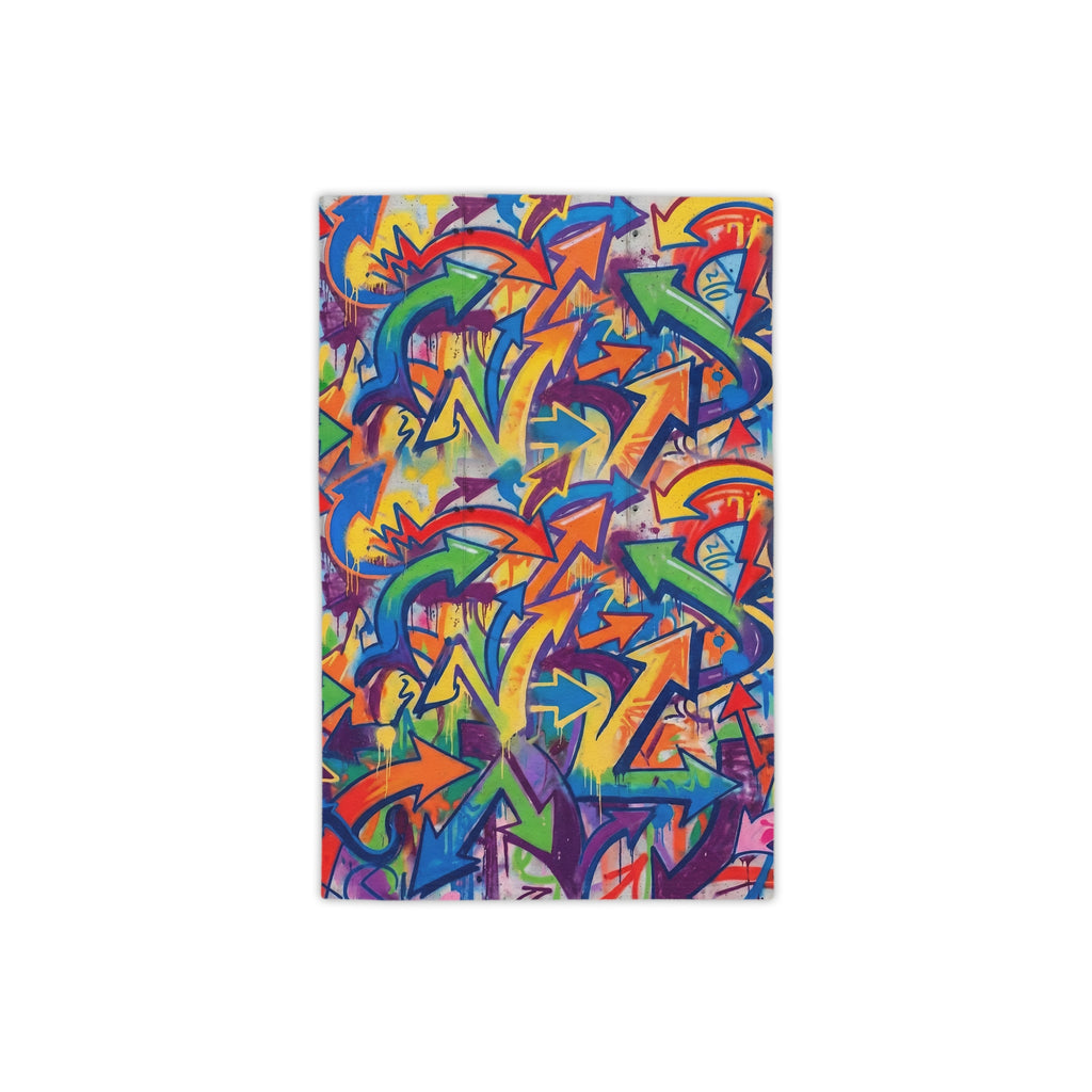 Graffiti Art Beach Towel — Colorful Urban Street Art Print