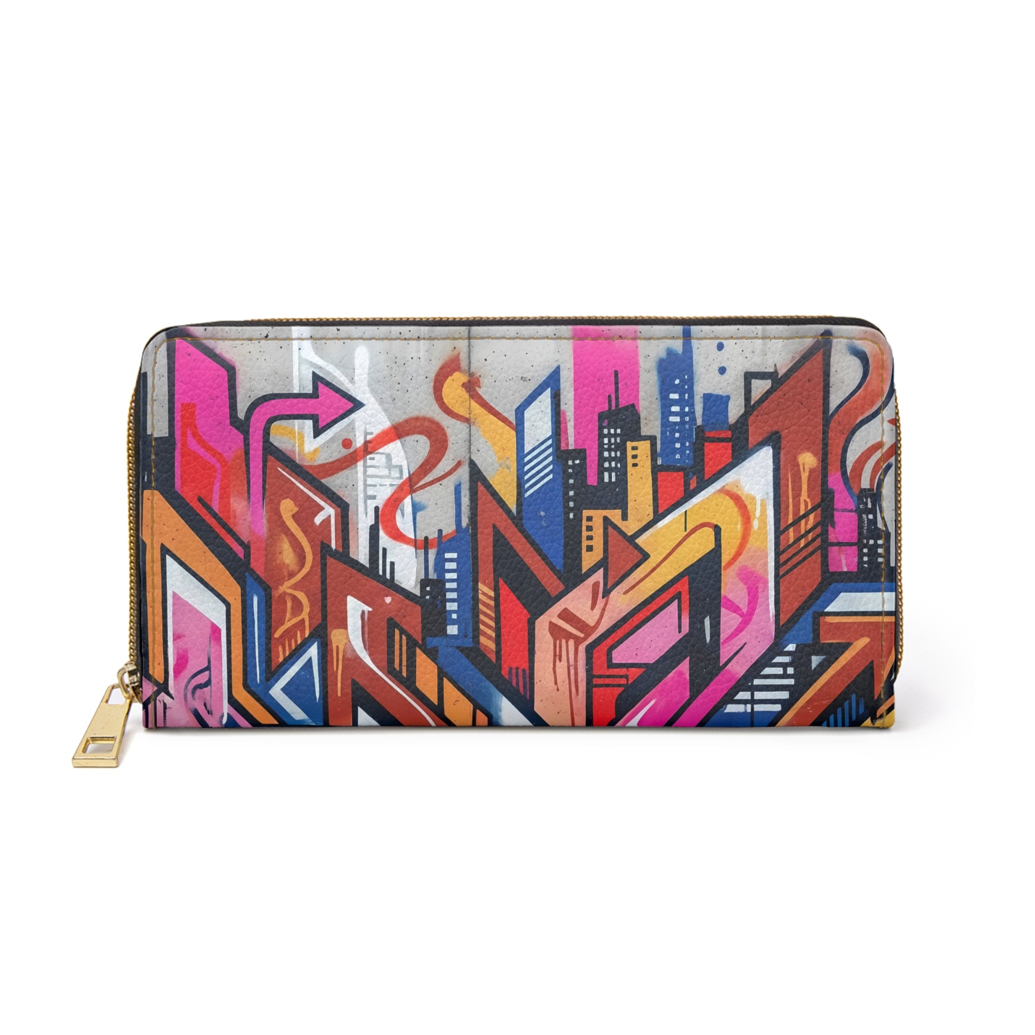 Colorful Graffiti Art Zipper Purse | Urban Street Art Wallet