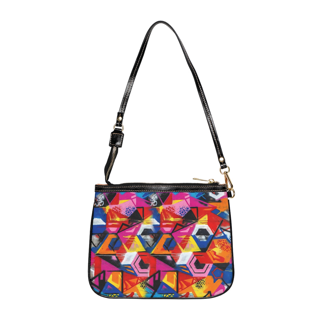 Colorful Graffit Art Shoulder Bag | Abstract Mosaic Urban Art Hand Bag