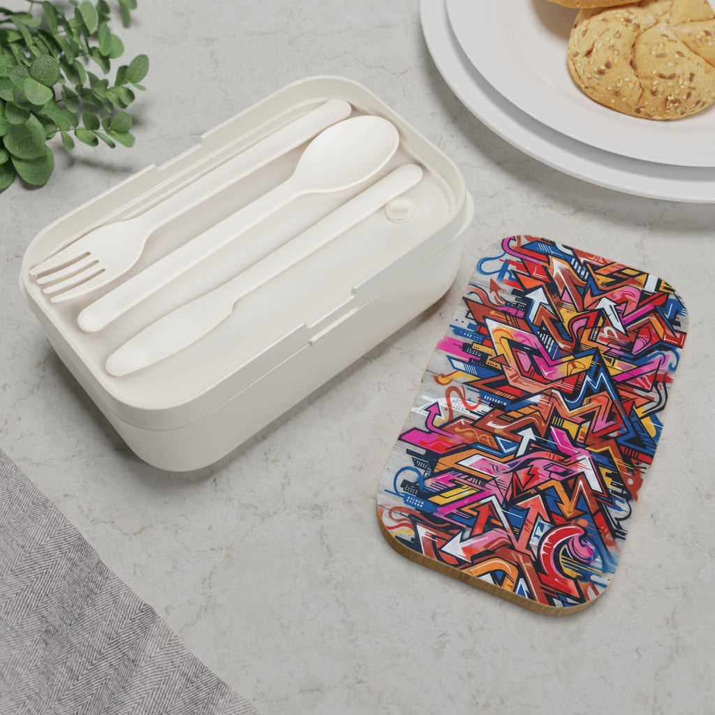 Graffiti Urban Bento Lunch Box – Colorful Street Art Lunch Box