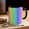 Rainbow Colorful Accent Mug — 11oz Vibrant Rainbow Coffee Cup