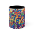 Graffiti Arrows Accent Mug — Colorful Urban Art 11oz