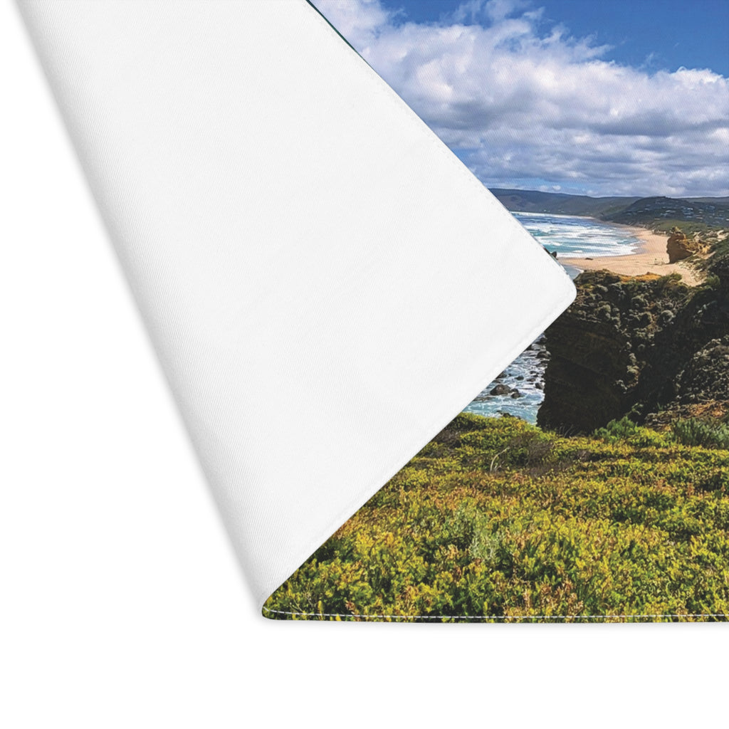 Coastal Cliff Scenic Placemat — Ocean Waves Table Mat
