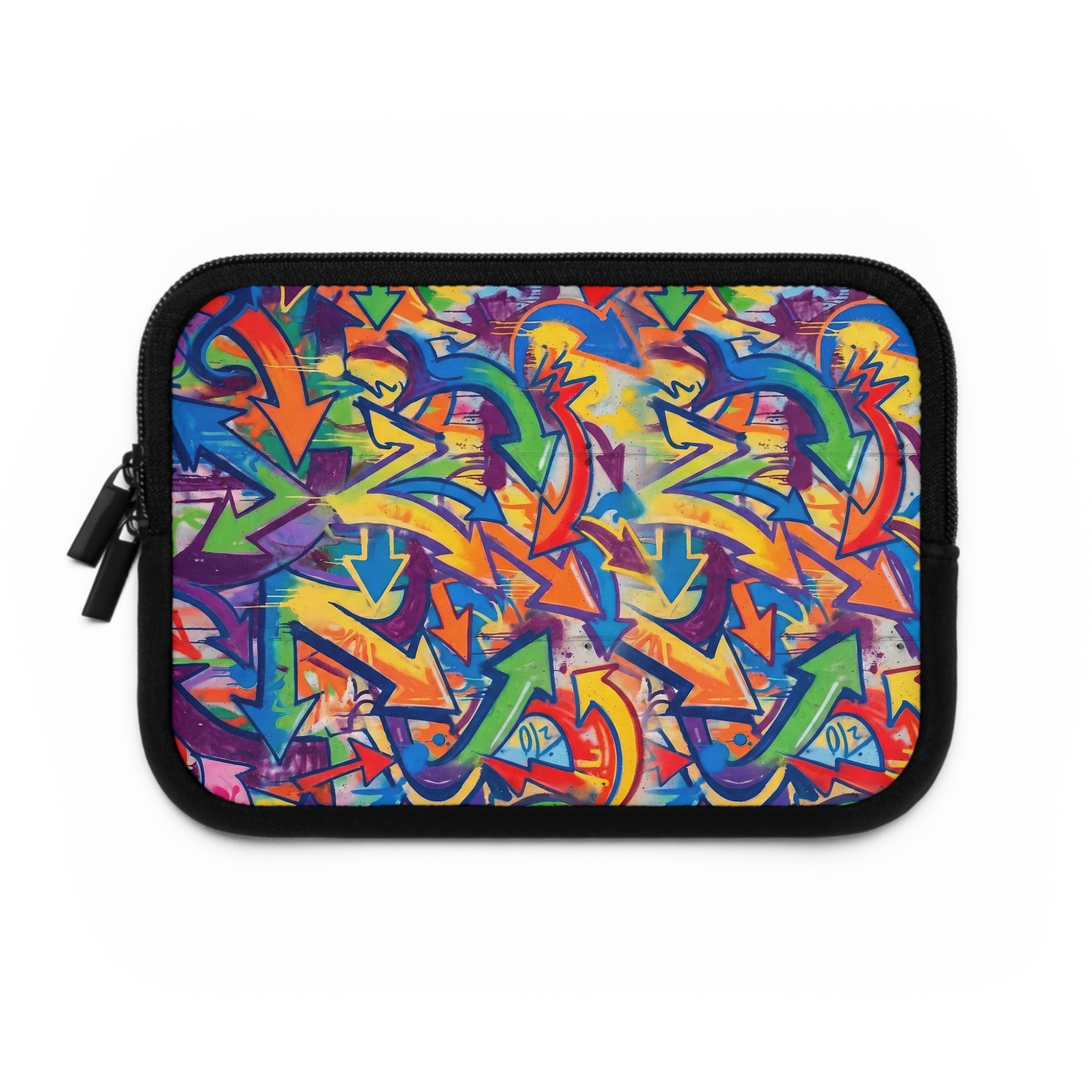 Graffiti Arrow Laptop Sleeve — Colorful Urban Street Art Protector