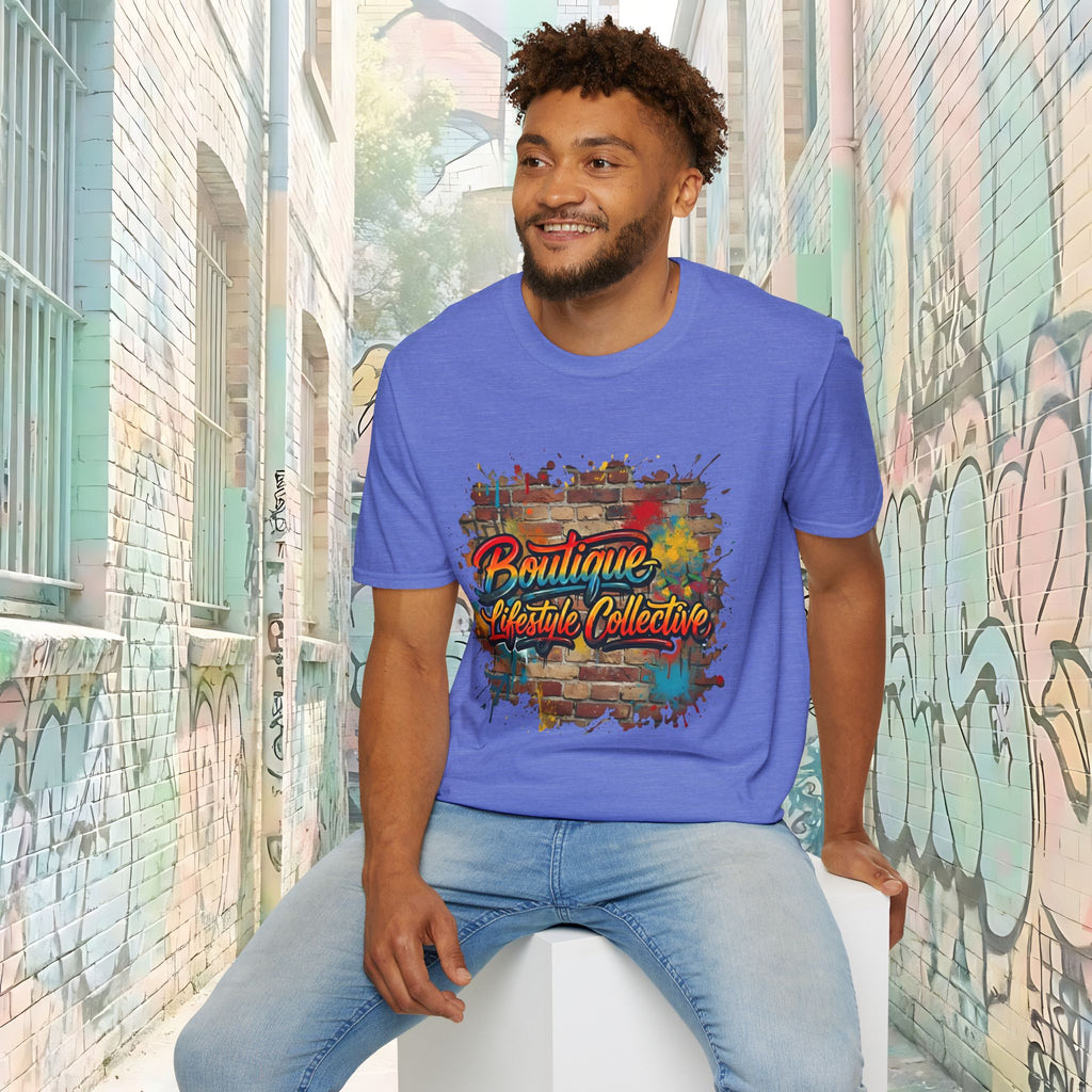 Soft Cotton Tee - Boutique Lifestyle Collective Unisex Urban Graffiti T-Shirt - Brickworks Design