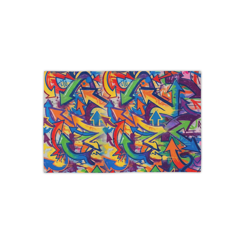 Graffiti Art Beach Towel — Colorful Urban Street Art Print