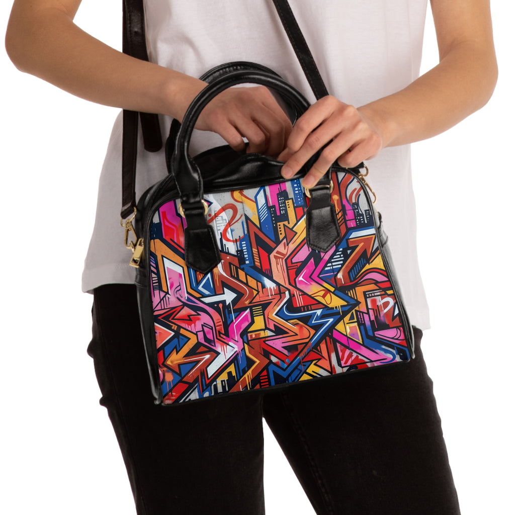 Colorful Graffiti Art Handbag | Urban Street Art Shoulder Bag