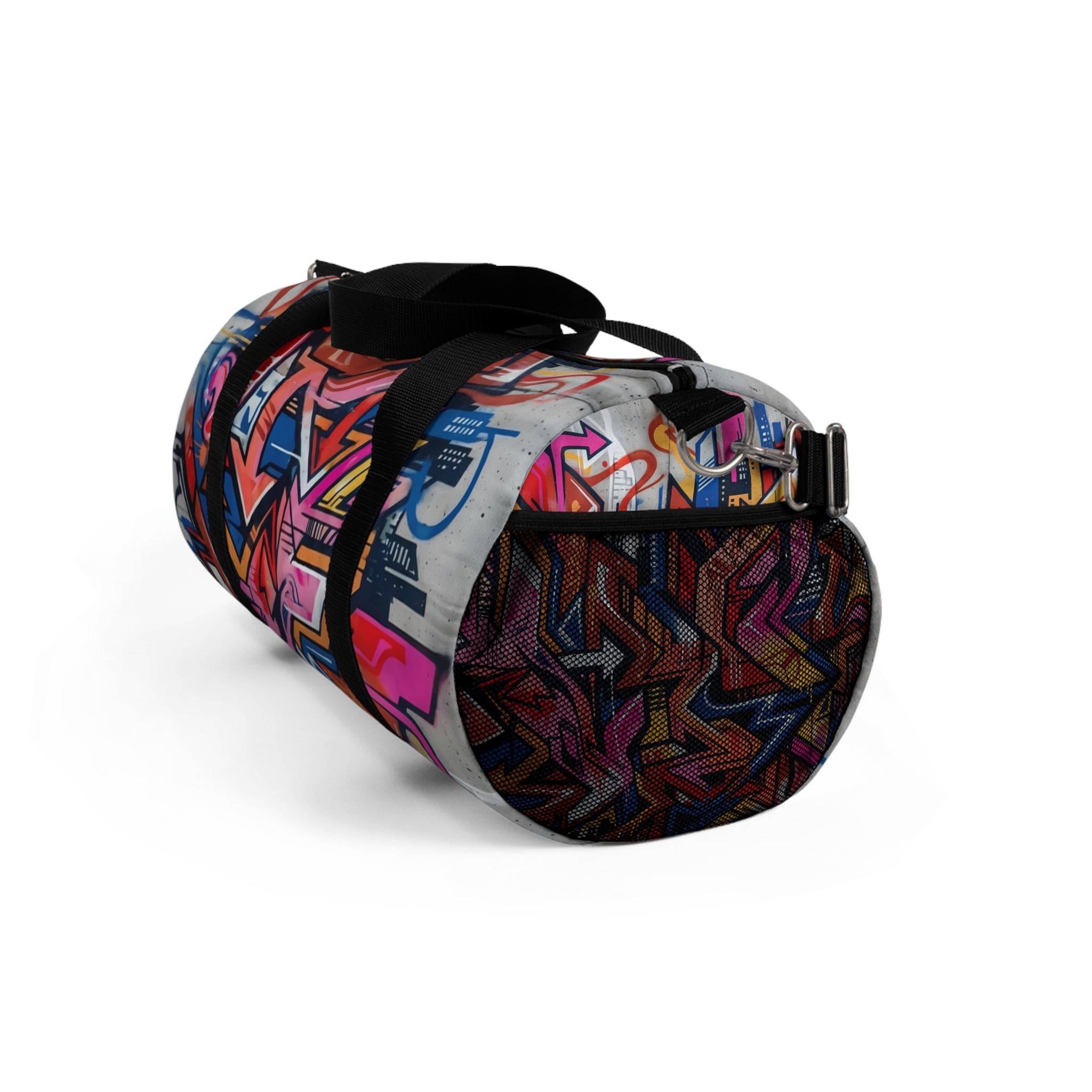 Graffiti Covered Duffel Bag – Urban Streetwear Travel Bag