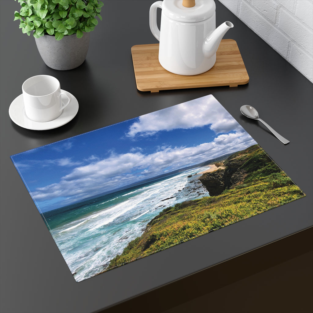 Coastal Cliff Scenic Placemat — Ocean Waves Table Mat