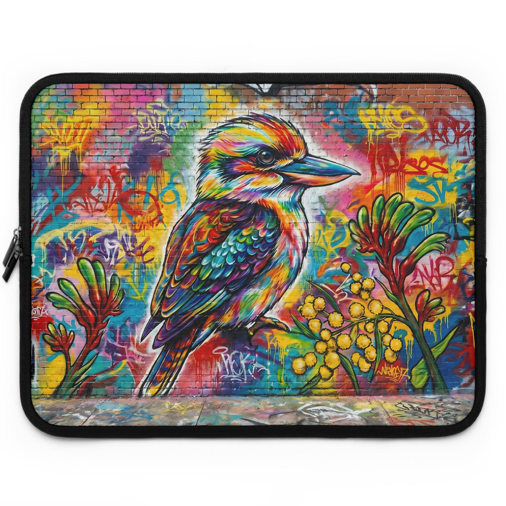 Colourful Kookaburra Graffiti Laptop Sleeve