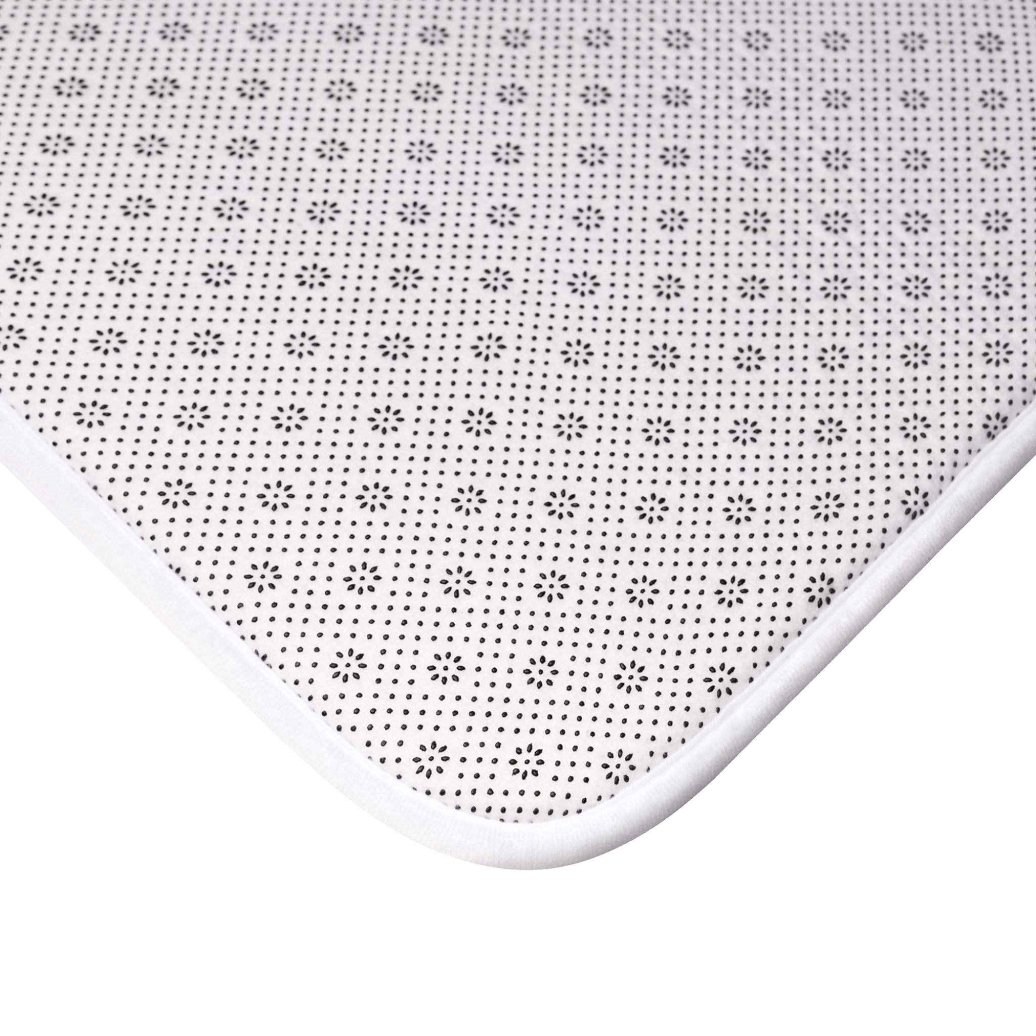 Vibrant Floral Design Bath Mat | Colorful Flower Bathroom Rug