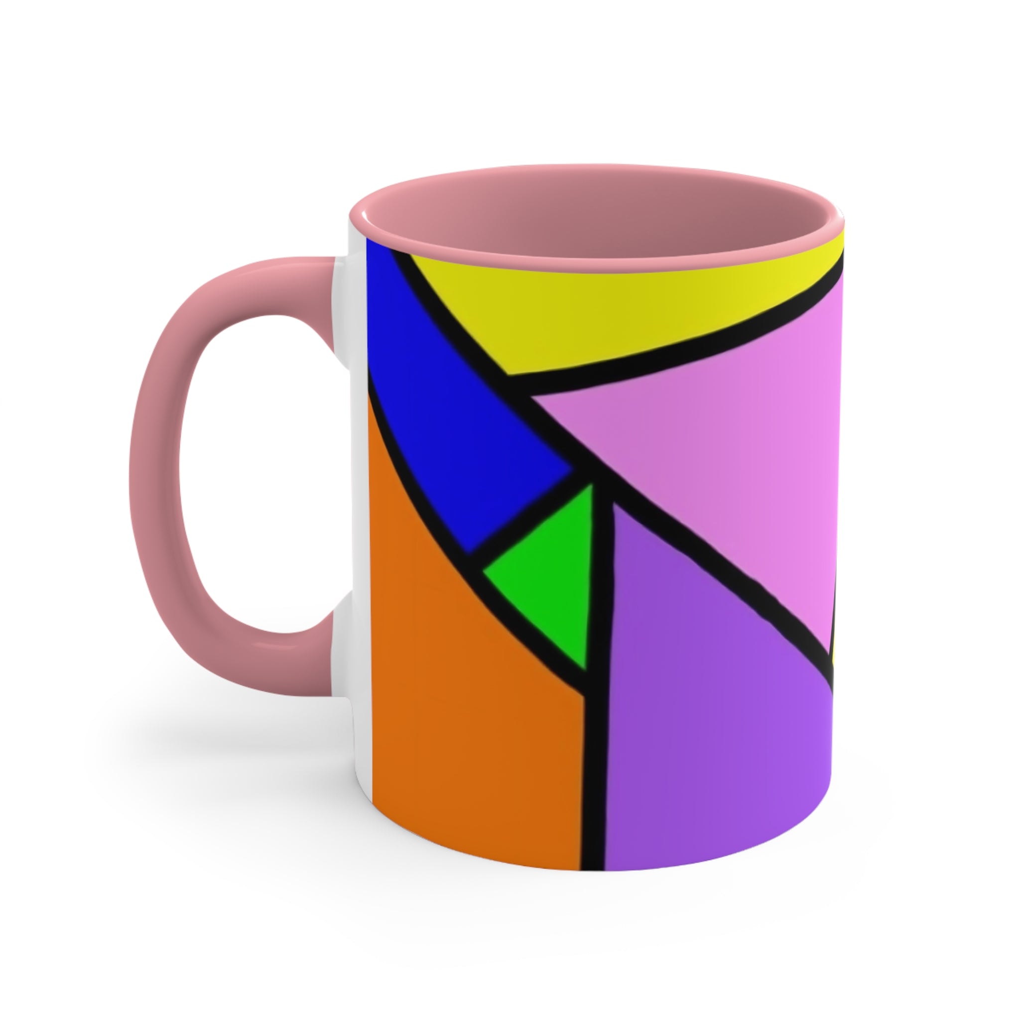 Ceramic Coffee Mug 11oz - Colorful Abstract Pattern