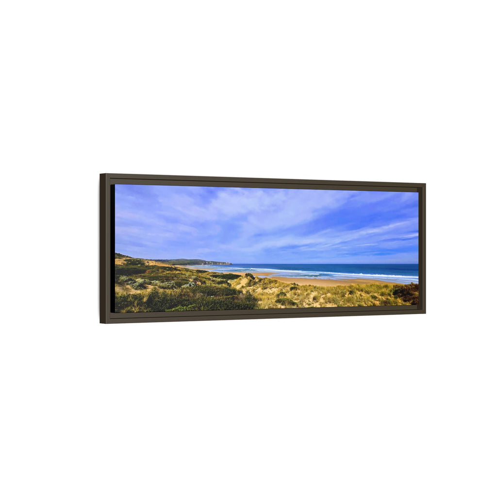 Framed Matte Canvas Philip Island Beachscape - Coastal Wall Art